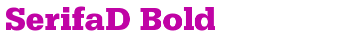 SerifaD Bold